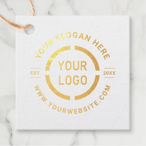 Round Custom Logo Business Branded hang tags