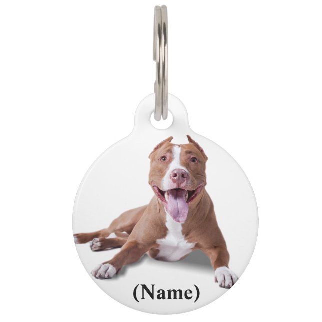 Round Custom Pet Tag/Quote ID Tag (Front)