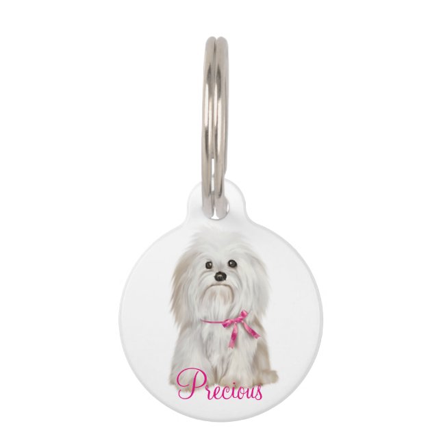 Round Custom Pet Tag/Quote Tag (Front)