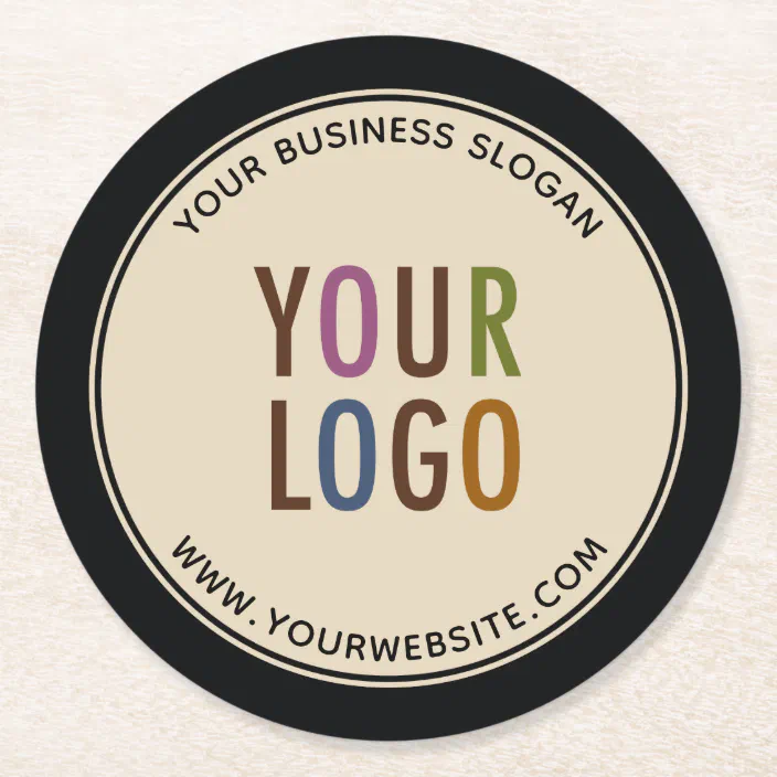 Round Custom Pulpboard Paper Coasters Company Logo Zazzle Com Round Custom Pulpboard Paper Coasters, Round Paper Coasters
