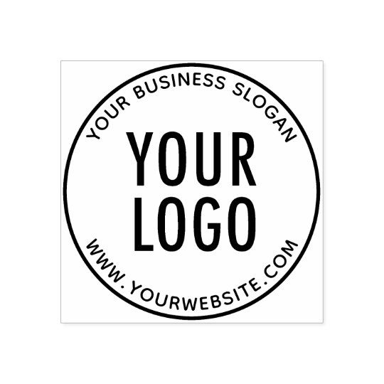 Round Custom Rubber Stamp With Your Company Logo Zazzle Round Custom Rubber Stamp With Your Company Logo
