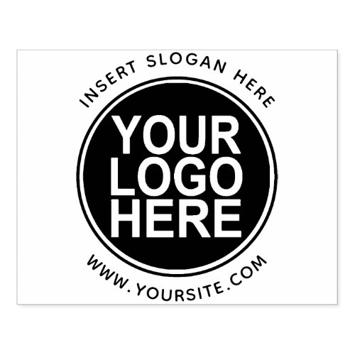 Round Custom Your Business Logo Rubber Stamp