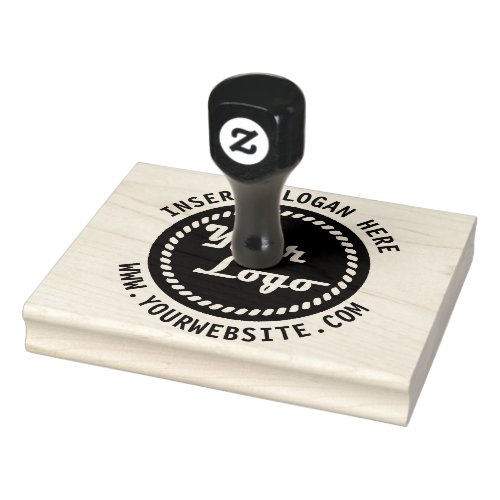 Round Custom Your Company Business Logo Rubber Stamp