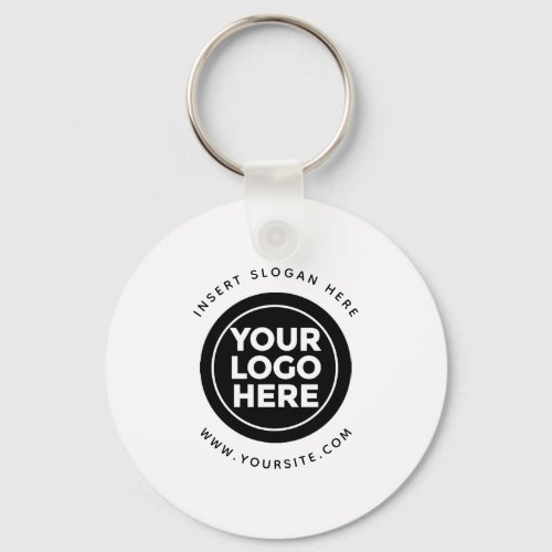 Round Custom Your Company Logo Keychain