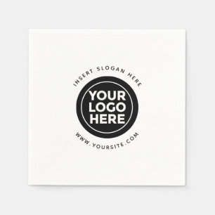 Round Custom Your Company Logo Napkins