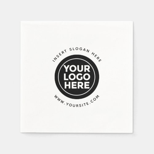 Round Custom Your Company Logo Napkins