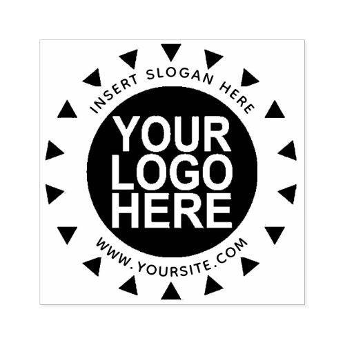 Round Custom Your Company Logo Rubber Stamp