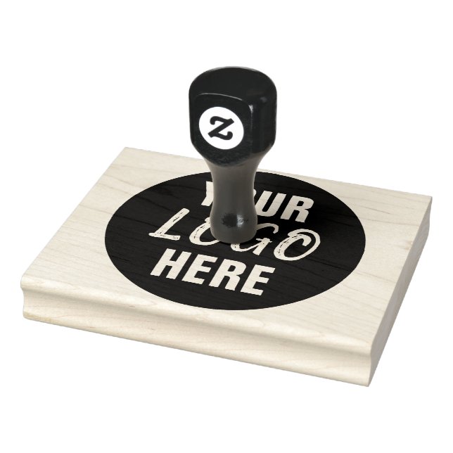 Round Custom Your Company Logo Rubber Stamp (Stamp)