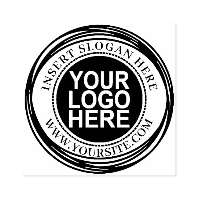 Round Custom Your Company Logo Rubber Stamp (Imprint)
