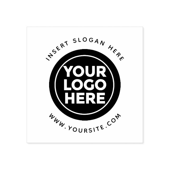 Round Custom Your Company Logo Rubber Stamp (Imprint)