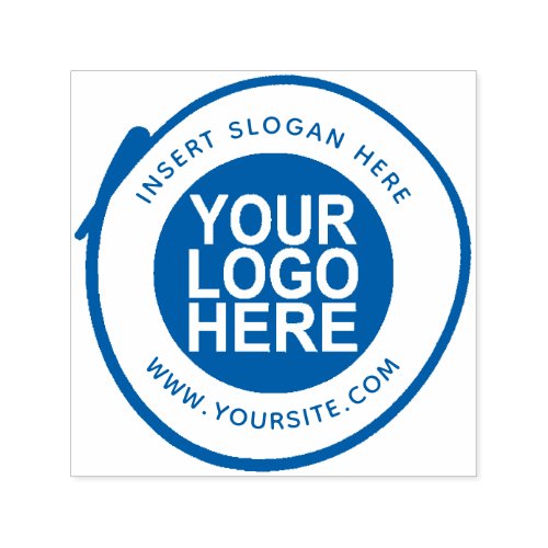 Round Custom Your Company Logo Self_inking Stamp