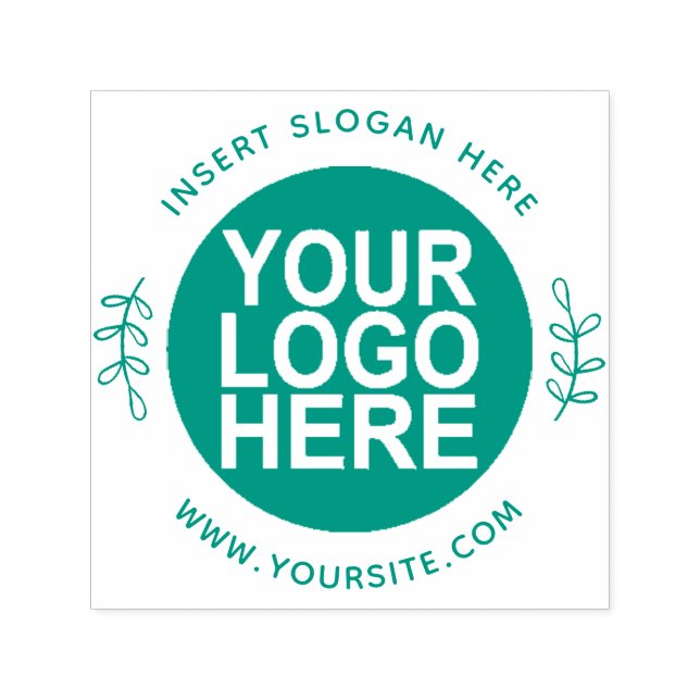 Round Custom Your Company Logo Self-inking Stamp (Design)