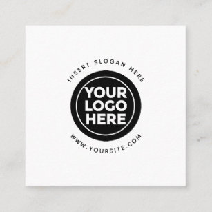 Round Custom Your Company Logo Square Business Card