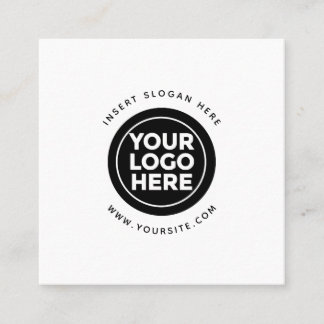 Round Custom Your Company Logo Square Business Card