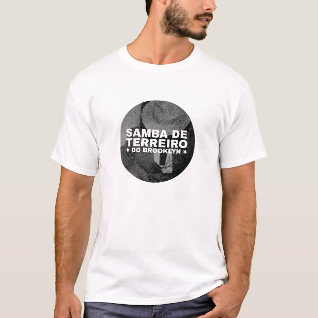 Round Design Black & White T-Shirt (Front)
