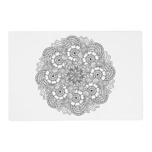Round Design Doodle Placemat