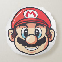 round designed pillow