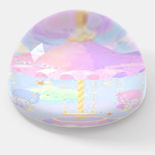 Round Dome Carousel Trinket Paperweight