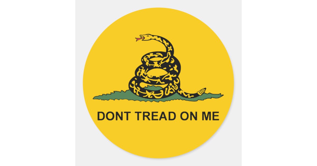 Politische Stoßstangen Sticker Tue Nicht Gewinde On Me Gadsden Flagge Tee Partei