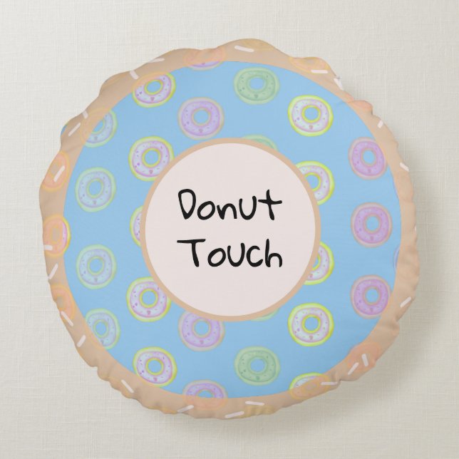 Round Donut Touch Pillow (Back)