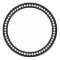 Round Dot Frame Template in Black