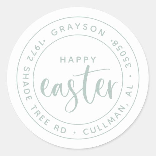 Round Easter  Return Address LabelSeal  Classic  Classic Round Sticker