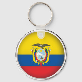 Round Ecuador Keychain