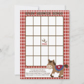 Round Em Up Western Horse Baby Shower Bingo (Front)