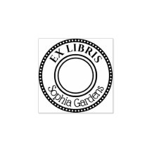 Round Ex Libris Decorative edge
