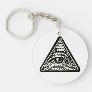 Round-eye key holder that sees everything keychain