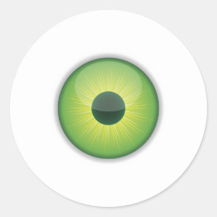 Round Eyeball Stickers for Crafts or Halloween