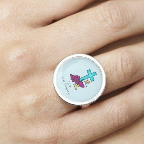 Round First Holy Communion Ring