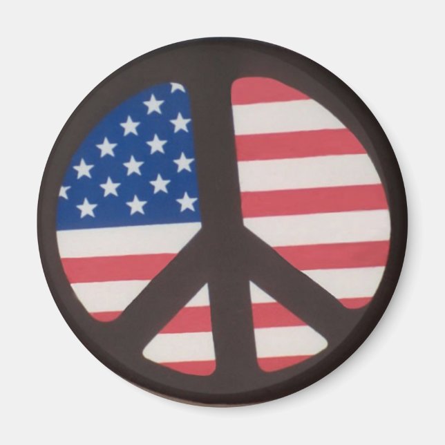 Round Flag Magnet (Front)