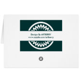 Round Flower - Dark Green (Back Horizontal)