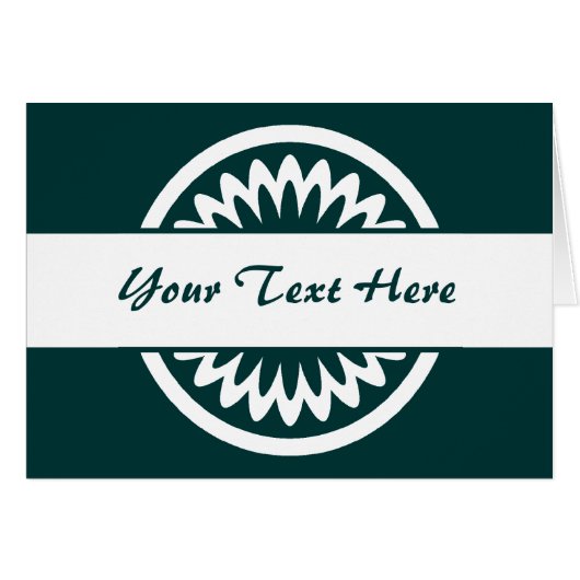 Round Flower - Dark Green (Front Horizontal)