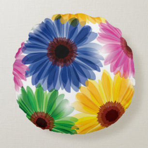 Round Flower Pillow