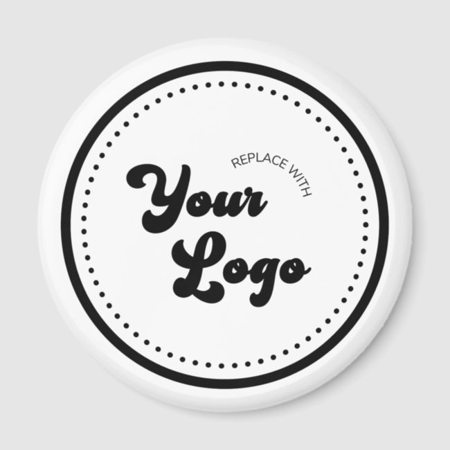 Round Fridge Magnet With Custom Business Logo