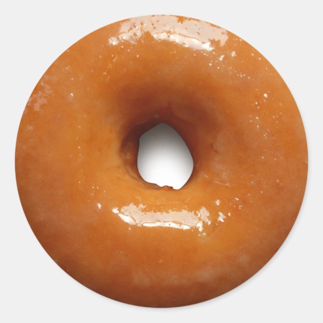 Round Glazed donut stickers (Front)