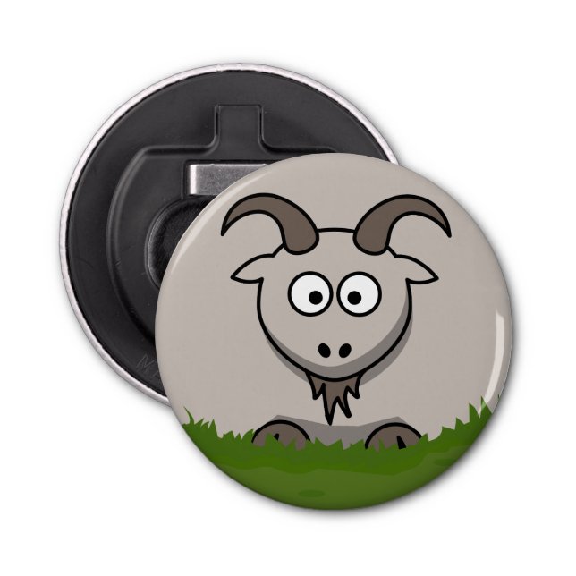 Round Goat Bottle Opener (Front)