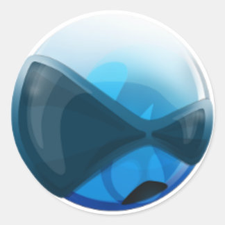 Round HardenedBSD Logo Sticker