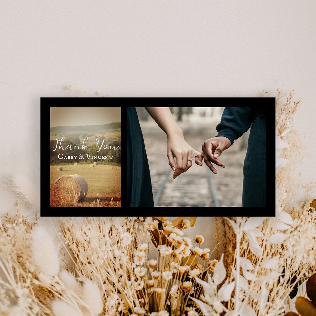 Round Hay Bales Farm Wedding Thank You (Creator Uploaded)