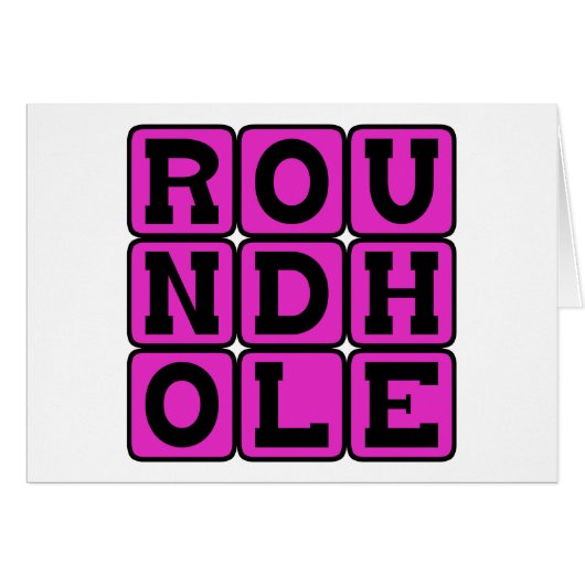Round Hole, Square Peg Cards (Front Horizontal)