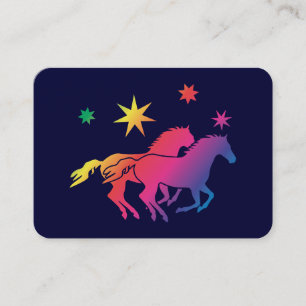 Round Horse Business Card for Equestrian Pros