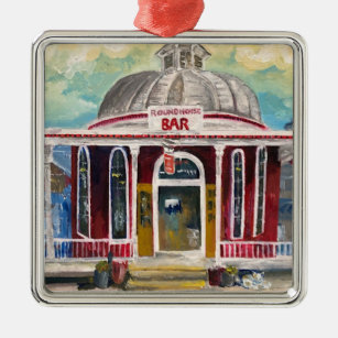 "Round House Bar" Put in Bay  Metal Ornament