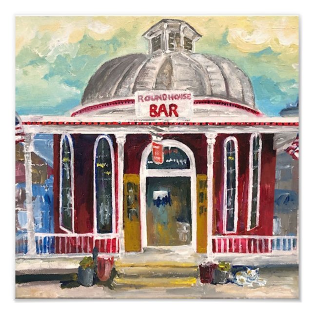 "Round House Bar" Put in Bay  Photo Print (Front)