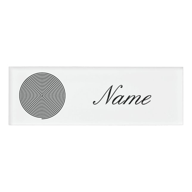 Round Hypnosis Circle Thunder_Cove Name Tag (Front)