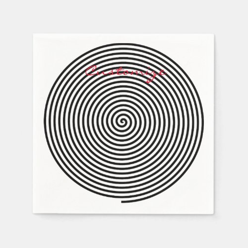 Round Hypnosis Spiral Thunder_Cove Napkins