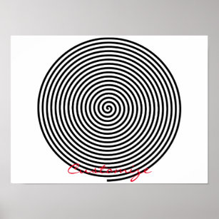 Round Hypnosis Spiral Thunder_Cove Poster