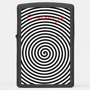 Round Hypnosis Spiral Thunder_Cove Zippo Lighter