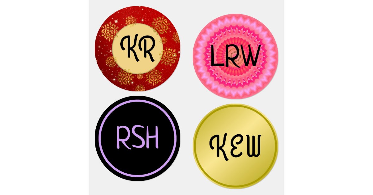 Round iron-on name labels for children's clothing